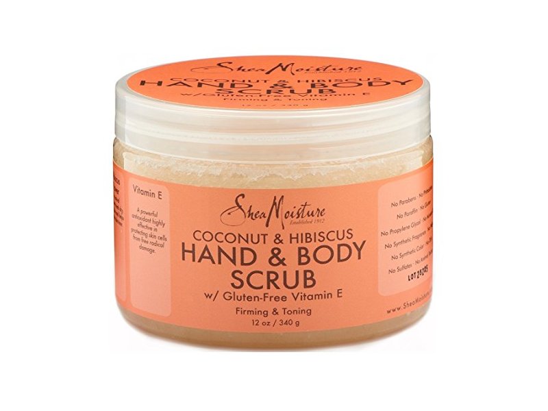 Shea Moisture Hand & Body Scrub, Coconut & Hibiscus, 12 oz Jar