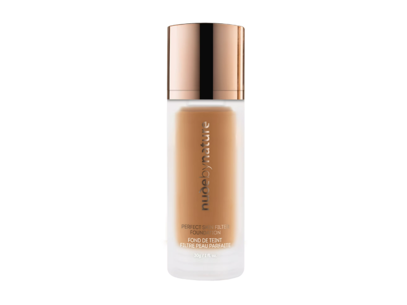 Nude By Nature Perfect Skin Filter Foundation, N6 Olive, 1 fl oz/30 mL