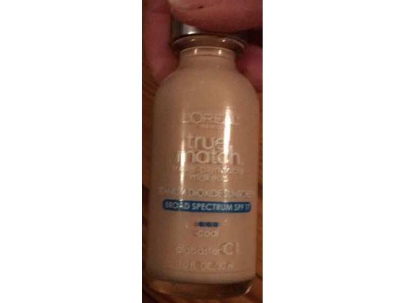 L'Oreal Paris True Match Super Blendable Makeup, SPF 17, Alabaster C1, 1 fl oz/30 mL