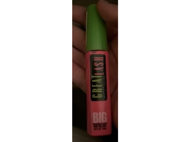 Maybelline New York Great Lash Mascara, Blackest Black, 0.34 fl oz/10 mL