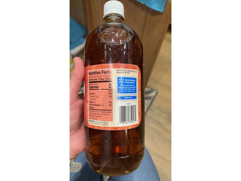 Great Value Apple Cider Vinegar, 32 fl oz/946 mL