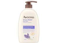 Aveeno Stress Relief Body Wash, Lavender Scent, 975 mL - thumbnail 1