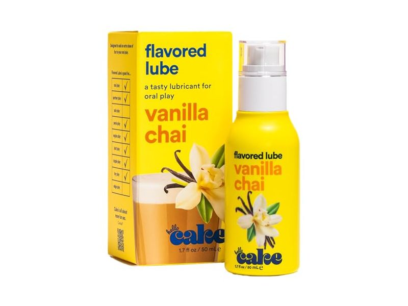 Hello Cake Flavored Lube, Vanilla Chai Flavored, 1.7 fl oz/50 mL