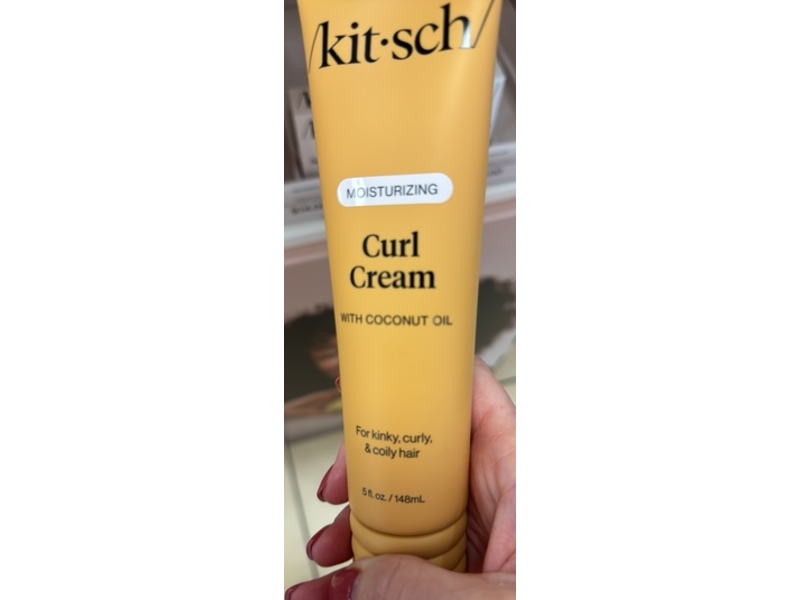 Kitsch Moisturizing Curl Cream, Coconut Oil, 5 fl oz/148 mL