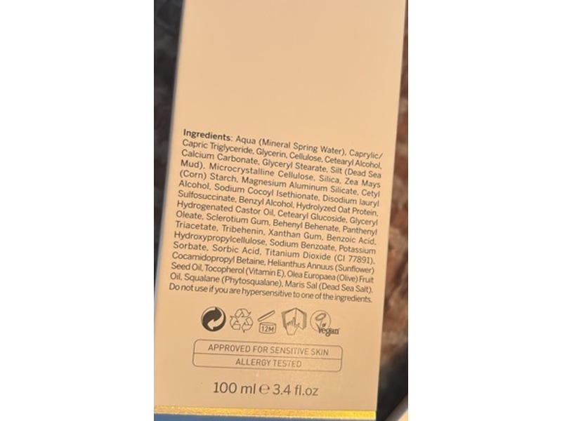 Ahava Refining Mud Exfoliator Cleanse, 3.4 fl oz/100 mL