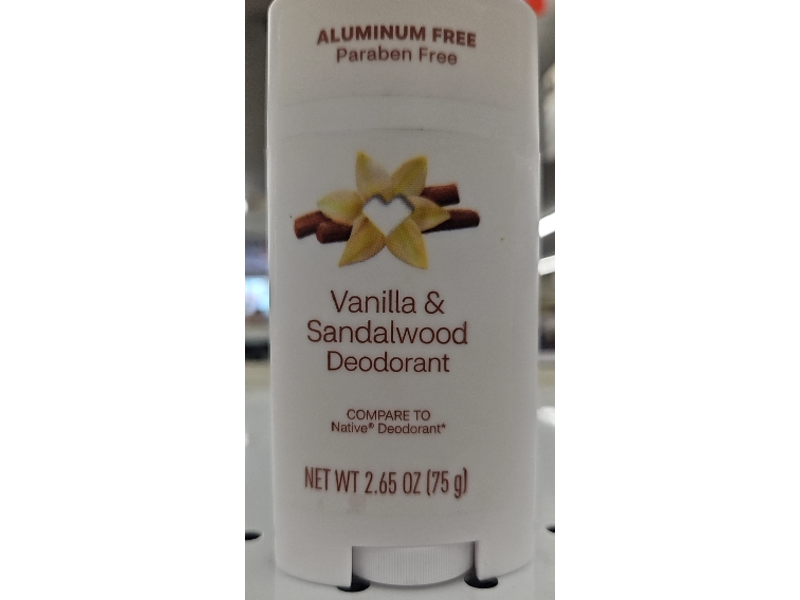 Native Deodorant, Vanilla & Sandalwood , 2.65 oz/75 g