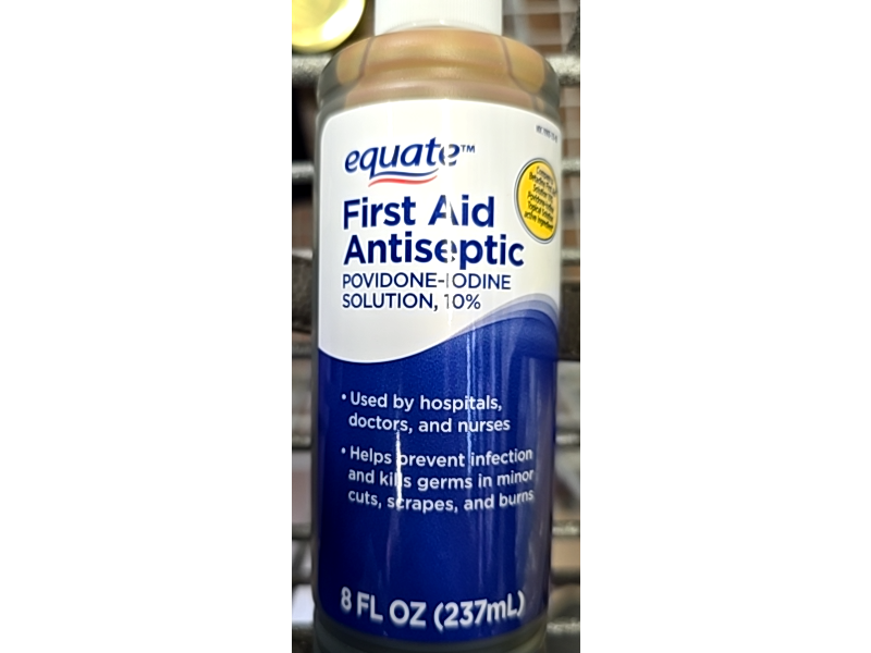 Equate First Aid Antiseptic Solution, 8 fl oz/237 mL