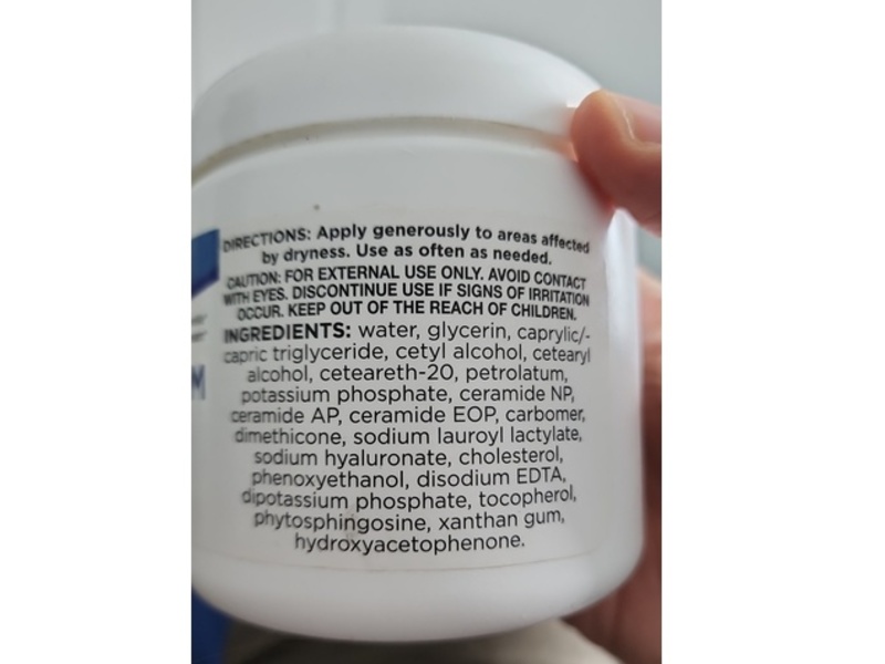 CareOne Moisturizing Cream, 3 Ceramides & Hyaluronic Acid, 16 oz/453 g