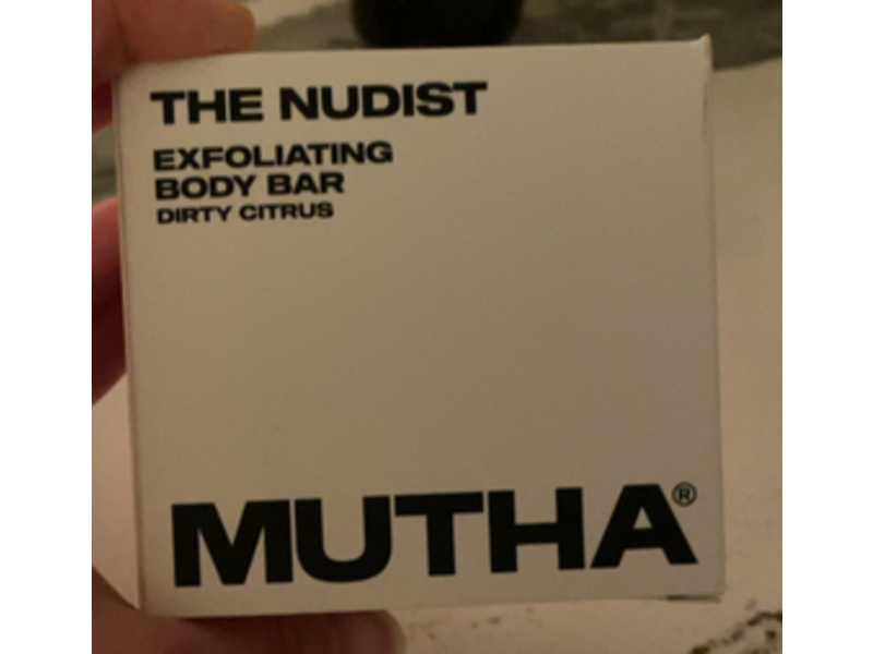 Mutha The Nudist Exfoliating Body Bar, Dirty Citrus, 5.3 oz/150 g