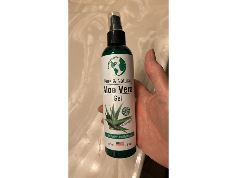 Earth's Daughter Aloe Vera Gel, Pure & Natural, 8 fl oz/237 mL