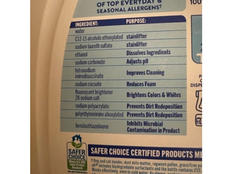 All Free Clear Plus+ Liquid Detergent, 158 Loads, 237 fl oz/7 L