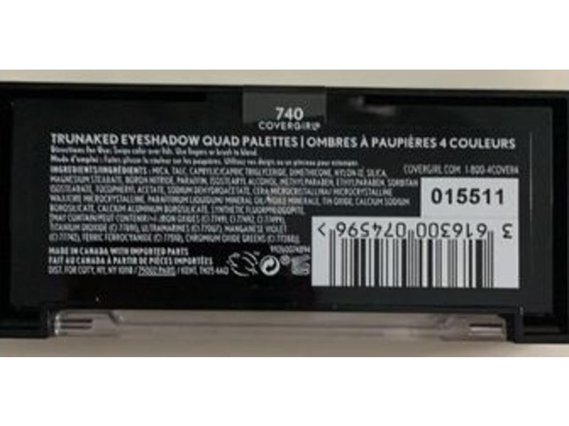 CoverGirl Trunaked Quad Eyeshadow Palette, 740 Zenning Out, 0.06 oz/1.8 g