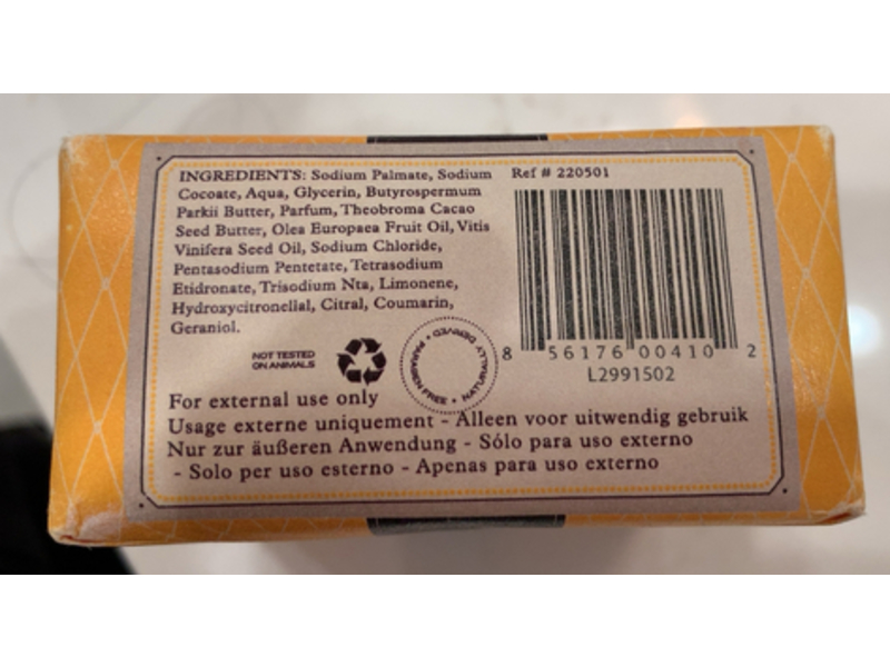 Ayres Pampas Sunrise Bar Soap, Lemongrass & Patchouli, 6.35 oz/180 g