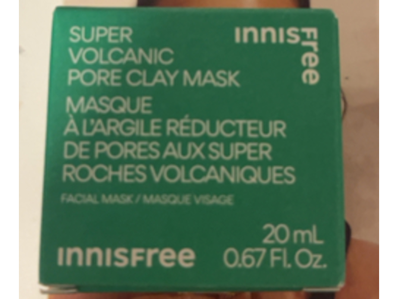 Innisfree Super Volcanic Pore Clay Facial Mask, 0.67 fl oz/20 mL