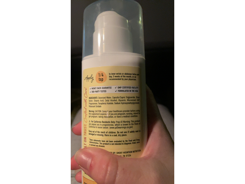 Sm Nutrition Progesto-Life Cream, 4 oz