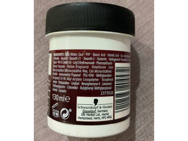 Schwarzkopf Pro Styling Texturising Fibre Paste, 130 mL