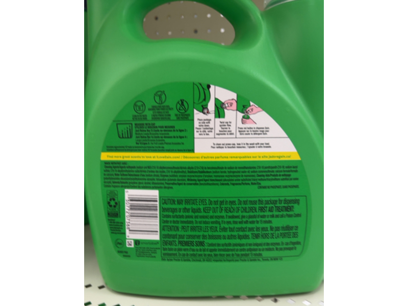 Gain 2 - In -1 +Ultra Oxi Liquid Laundry Detergent, 107 loads, 154 fl oz/4.55 L