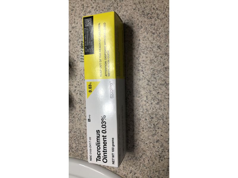 Tacrolimus Ointment 0.03%, 100 g (RX), Fougera