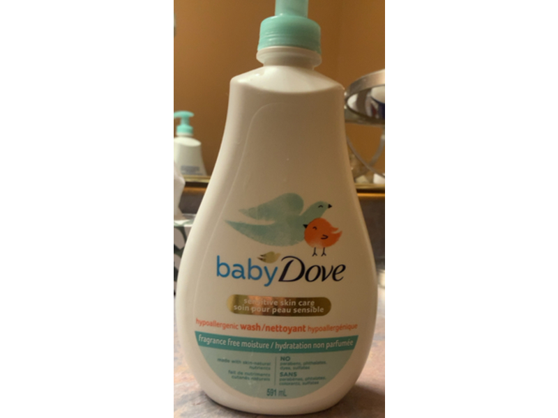 Baby Dove Sensitive Skin Care Wash, 20 oz/591 mL