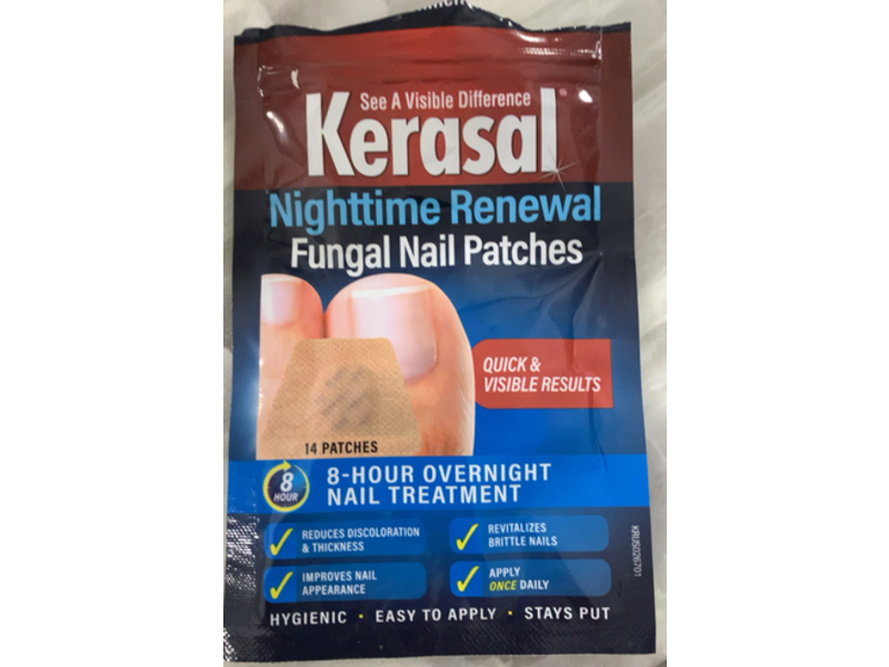 Kerasal Nighttime Renewal Fungal Nail Patches, 14 Count