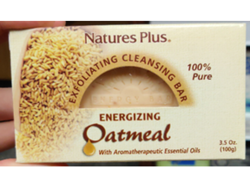 Nature's Plus Exfoliating Cleansing Bar, Oatmeal, 3.5 oz/100 g