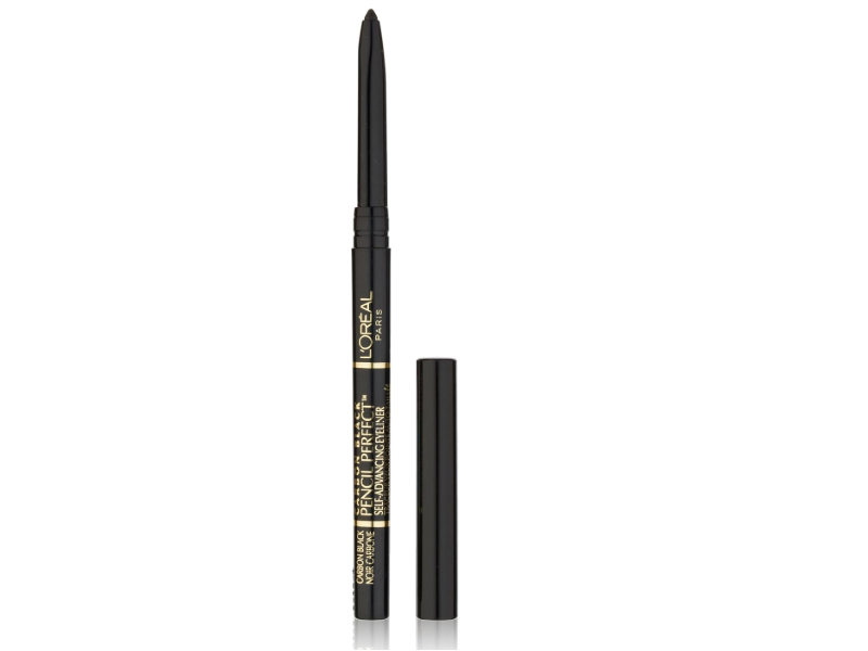 L'Oreal Paris Pencil Perfect Self-Advancing Eyeliner, 190 Carbon Black, 0.01 oz/280 mg