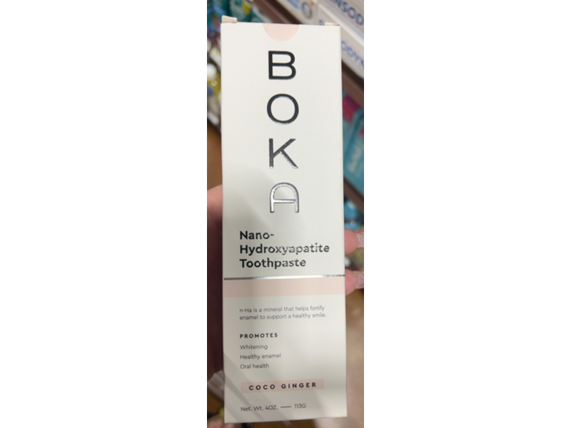 Boka Nano-Hydroxyapatite Toothpaste, Coco Ginger, 4 oz/113 g