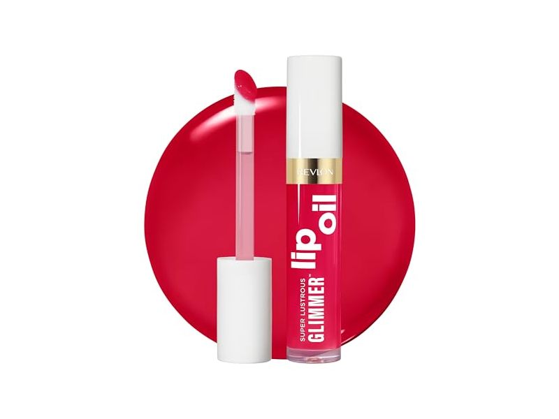 Revlon Super Lustrous Glimmer Lip Oil, 009 Boiling Point, 0.13 fl oz/3.8 mL