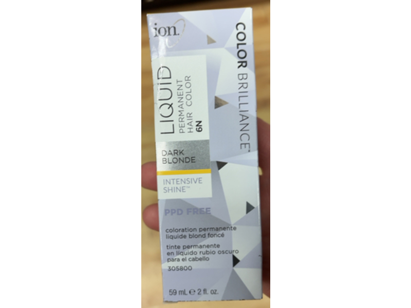 Ion Color Brilliance Liquid Permanent Hair Color, 6N Dark Blonde, 2 fl oz/59 mL