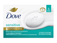 Dove Sensitive Moisturizing Cream Beauty Bar, 3.75oz/106 g, 4 Pack - Image 2