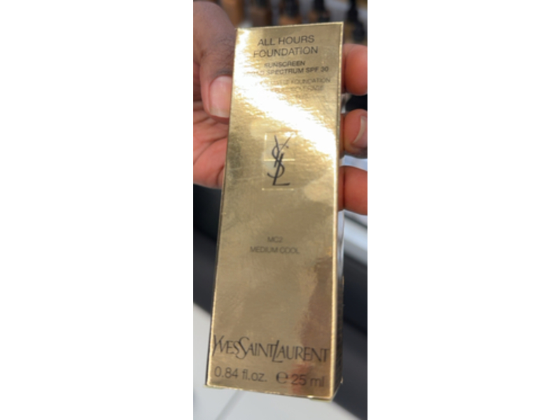 Yves Saint Laurent All Hours Foundation, MC2 Medium Cool, SPF 30, 0.84 oz/25 mL