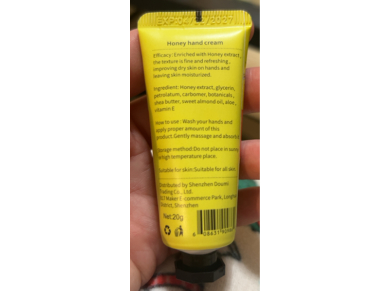 Qungco Hand Cream, Honey, 20 g