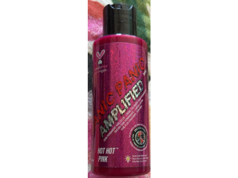 Manic Panic Amplified Semi Permanent Hair Color, Hot Hot Pink, 4 fl oz/118 mL