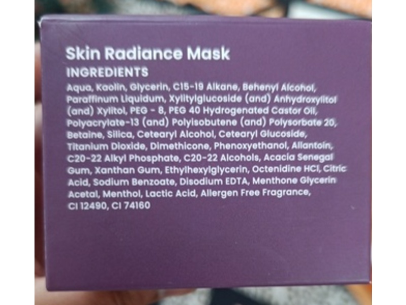 Foxtale The Skin Radiance Mask, Lactic Acid + Brazillian Purple Clay + Kaolin Clay, 2.64 oz/75 g