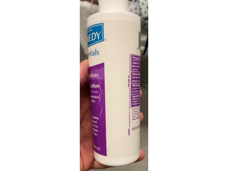 Medline Remedy Essentials Moisturizing Body Lotion, 8 fl oz/236 mL