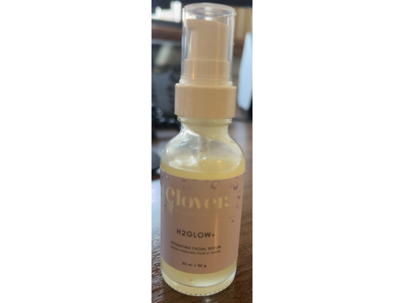 Clover H2Glow+ Hydrating Facial Serum, 30 mL/30g