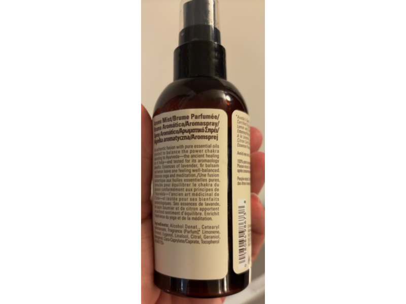 Aveda Chakra-3 Balancing Pure-Fume Mist, Feel Intention, 3.4 fl oz/100 mL