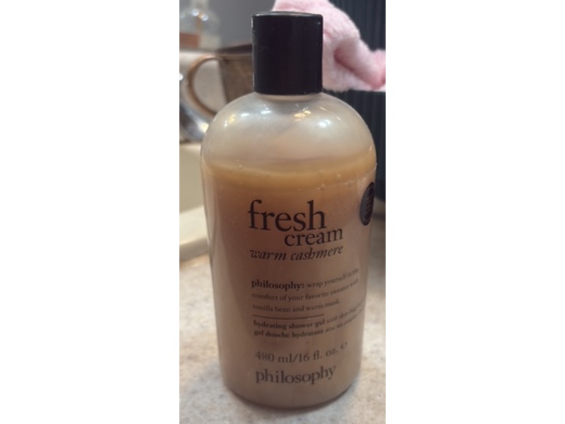 Philosophy Warm Cashmere Hydrating Shower Gel, Fresh Cream, 16 fl oz/480 mL