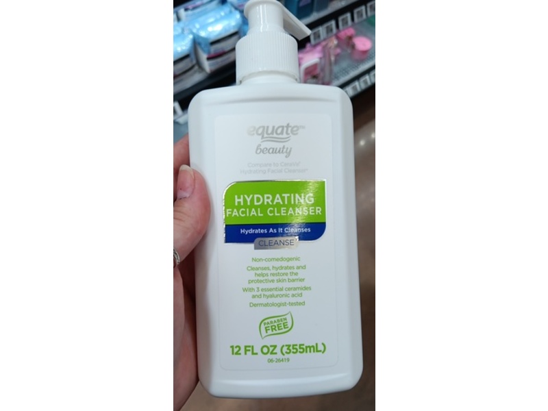 Equate Beauty Hydrating Facial Cleanser, 12 fl oz/355 mL