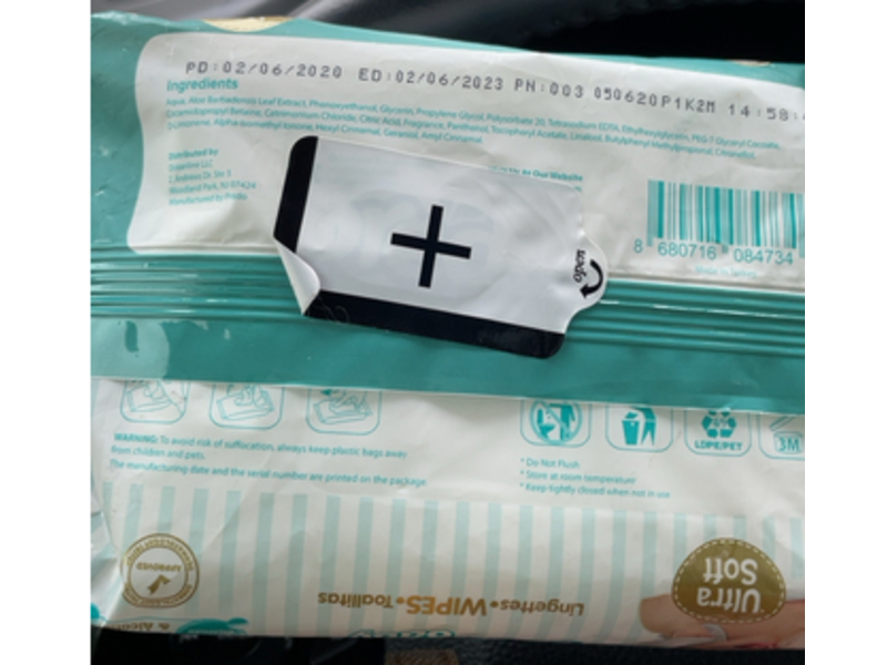 Predo Baby Wipes, Aloe & Vitamin E, 72 Count