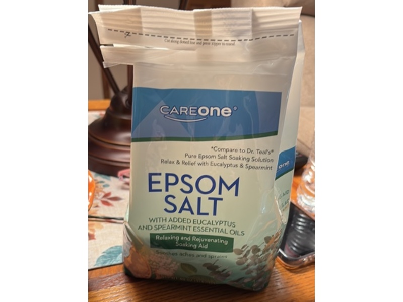 Careone Epsom Salt, Eucalyptus & Spearmint Essential Oils, 48 oz/1.36 kg