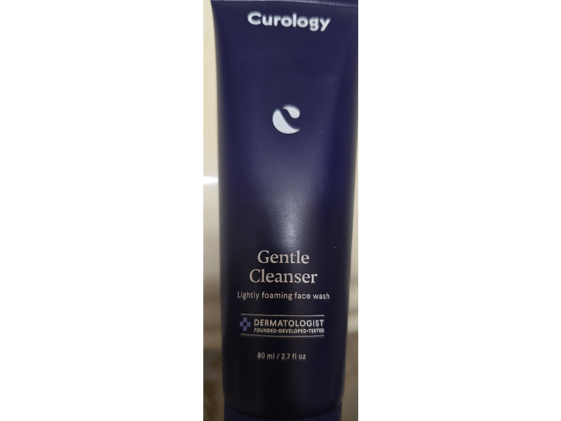 Curology Gentle Cleanser Lightly Foaming Face Wash, 2.7 fl oz/80 mL