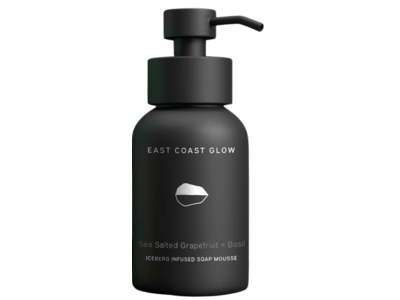 East Coast Glow Iceberg Infused Soap Mousse, Sea Salted Grapefruit + Basil, 250 mL
