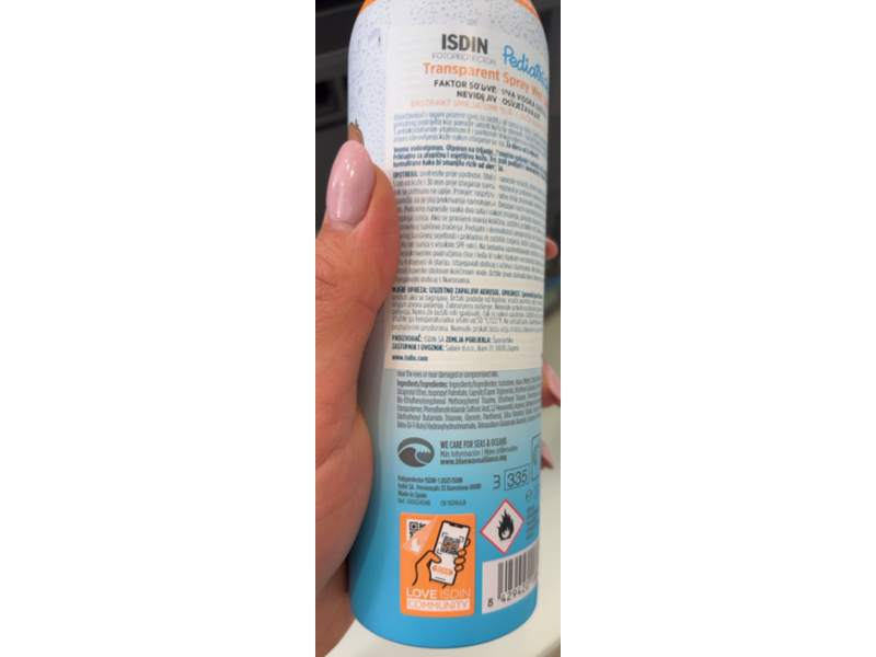 Isdin Pediatrics Transparent Spray, SPF 50, 250 mL