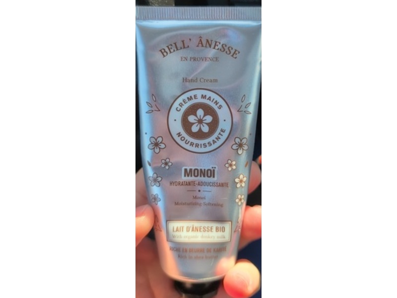 Bell' Anesse En Provence Hand Cream, Monoi, 2.54 fl oz/75 mL