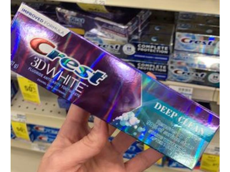 Crest 3D White Toothpaste, Deep Clean, 3.8 oz/107 g