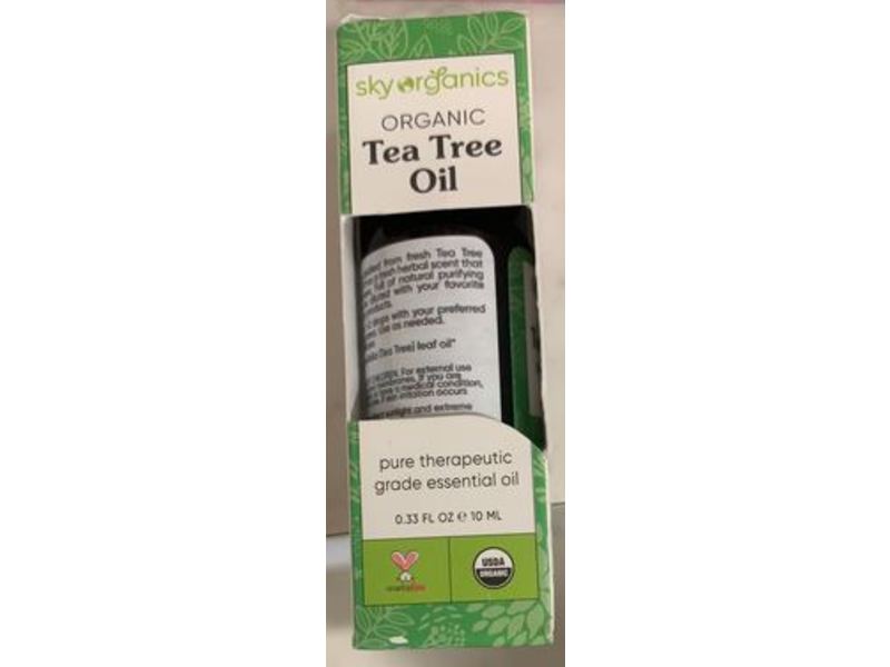 Sky Organics Pure Therapeutic Essential Oil, Tea Tree, 0.33 fl oz/10 mL
