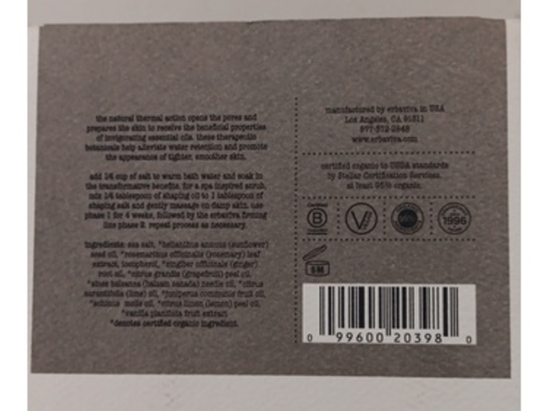 Erbaviva Shaping Salt Phase 1, 20 oz/566 g