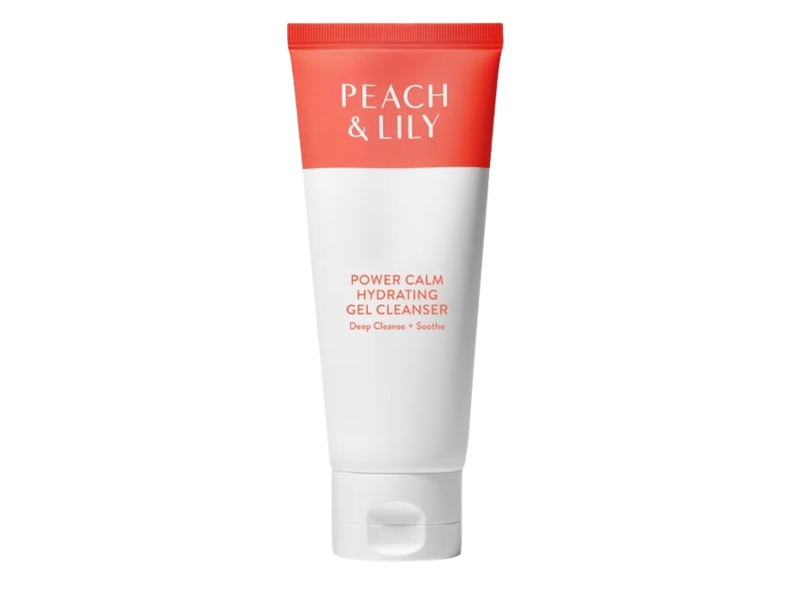 Peach & Lily Power Calm Hydrating Gel Cleanser, Chamomile, Cucumber Fruit & Cica, 6.76 oz/200 mL