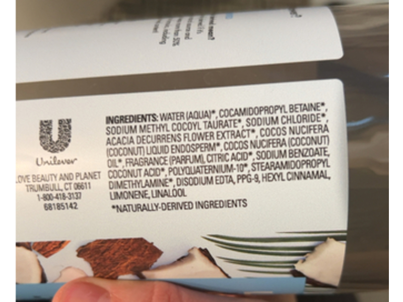 Love Beauty & Planet Volume & Bounty Thickening Shampoo, Coconut Water & Mimosa Flower, 32.3 fl oz/955 mL